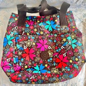 Kipling floral tote bag in perfect condition